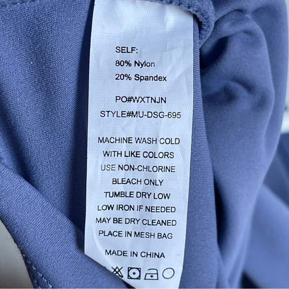 Short Story Cropped U-Neck Crossover Back Tank Top Size LP - Picture 8 of 8